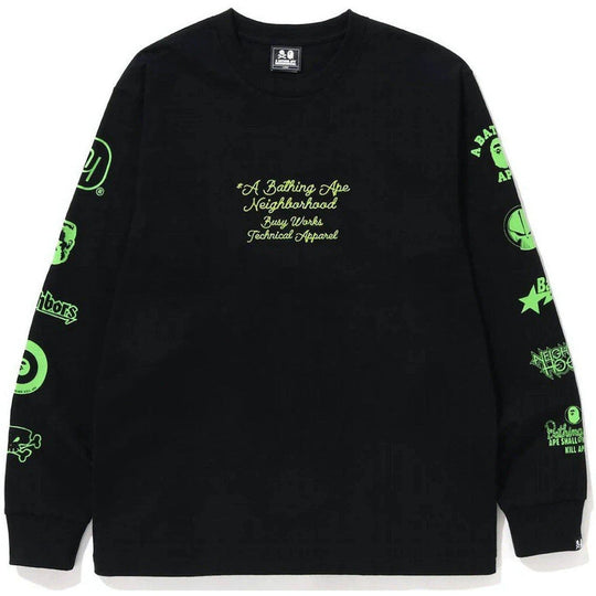 BAPE x Neighborhood L/S Tee Black