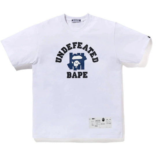 BAPE x Undefeated College Tee (FW22) White
