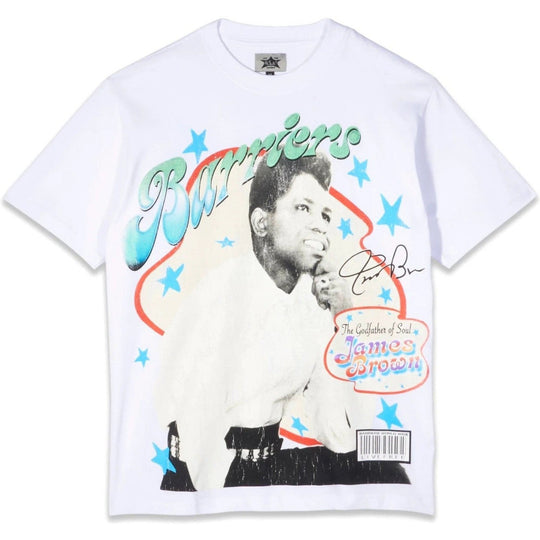 Barriers James Brown Ponder T-Shirt White