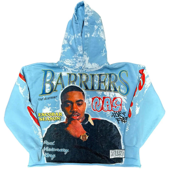 Barriers Nas Clouds Hoodie Blue
