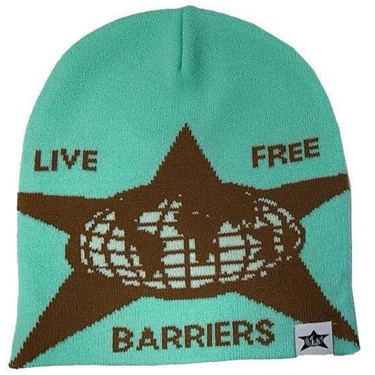Barriers Teal/Brown Beanie