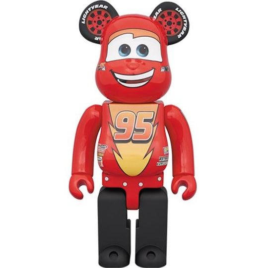 Bearbrick x Disney Pixar Lightning McQueen 1000% Red