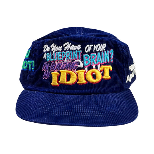 Better with Age Idiotic Vintage Corduroy Hat Navy