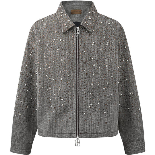 Birth of Royal Child 20k Diamond Zipper Work Jacket Brown