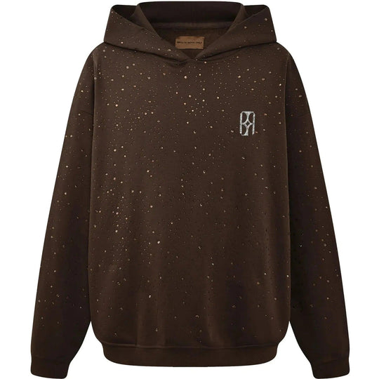 Birth of Royal Child 20k Swarovski Diamond Hoodie Brown