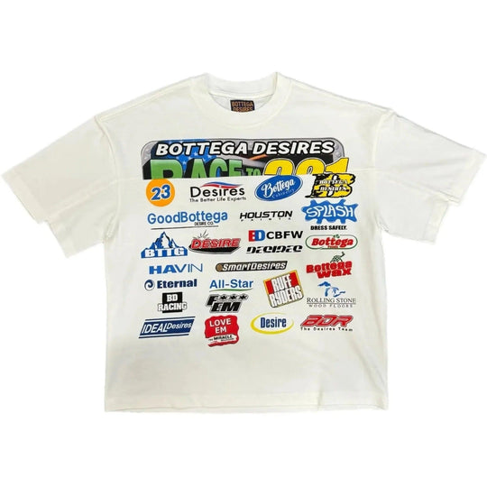 Bottega Desires Race T-Shirt White