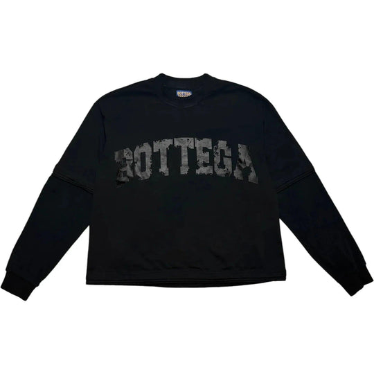 Bottega Desires War Long Sleeve T-Shirt Black