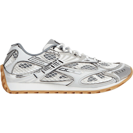 Bottega Veneta Orbit Silver White