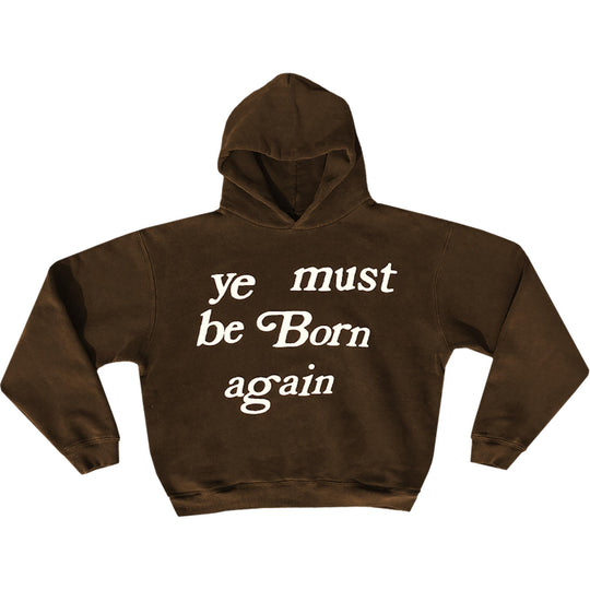 Cactus Plant Flea Market Born Again Hooded Sweatshirt Brown