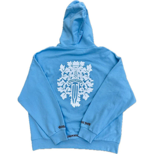 Chrome Hearts Art Basel Dagger Hoodie Light Blue