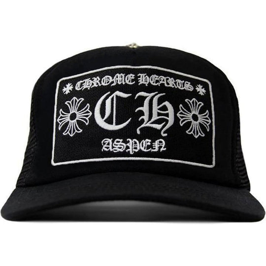 Chrome Hearts CH Aspen Exclusive Trucker Hat Black