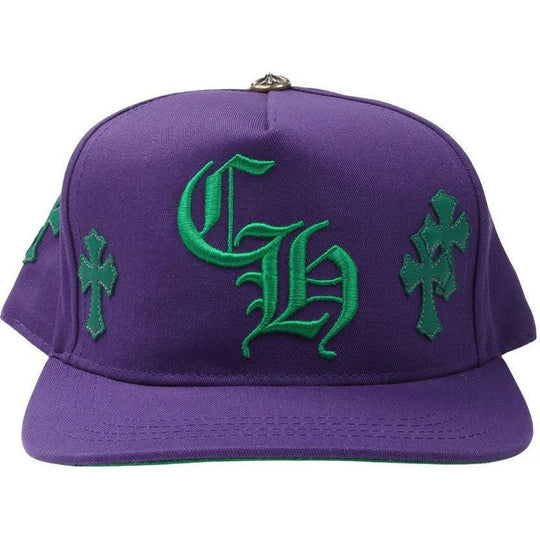 Chrome Hearts CH Baseball Patch Hat Purple/Green