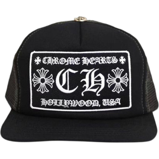 Chrome Hearts CH Hollywood Trucker Hat Black/Camo