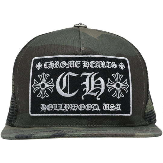 Chrome Hearts CH Hollywood Trucker Hat Camo