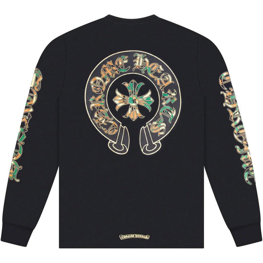 Chrome Hearts Camo Horseshoe L/S Tee Black