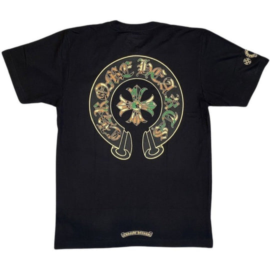 Chrome Hearts Camo Horseshoe T-Shirt Black