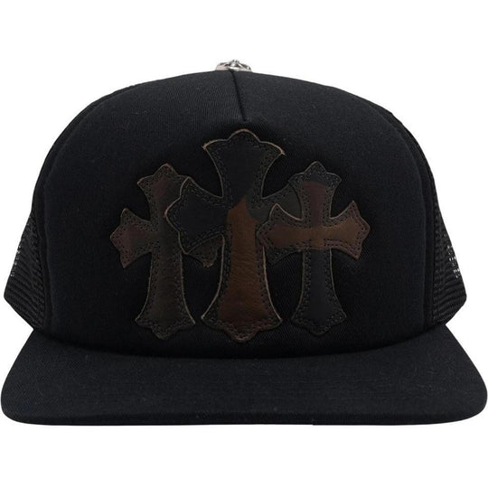 Chrome Hearts Cemetery Cross Patch Trucker Hat Camo