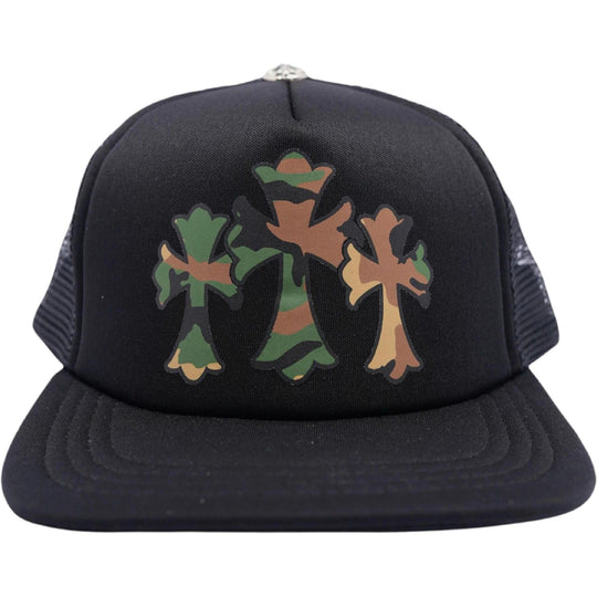 Chrome Hearts Cemetery Patch Trucker Camo Black