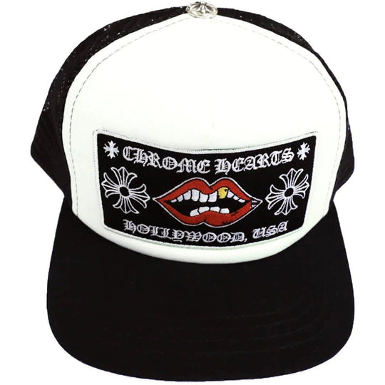 Chrome Hearts Chomper Hollywood Trucker Hat Black/White
