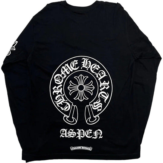 Chrome Hearts Horseshoe Aspen L/S T-Shirt Black