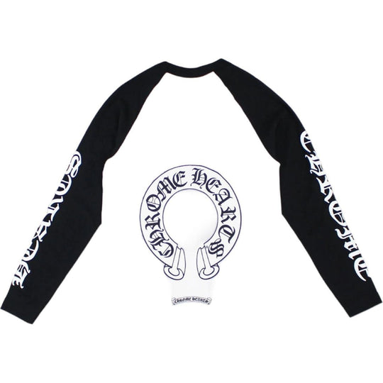 Chrome Hearts Horseshoe Baseball Shirt White/Black