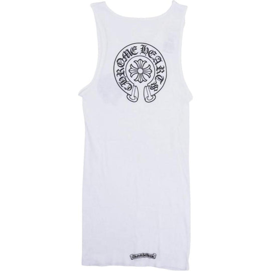 Chrome Hearts Horseshoe Logo Tank Top White