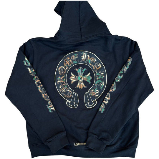 Chrome Hearts Horseshoe Zip Up Hoodie Camo