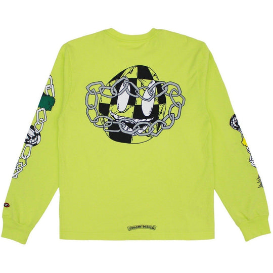 Chrome Hearts Matty Boy Chain Link L/S T-Shirt Lime