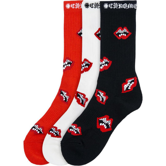 Chrome Hearts Matty Boy Chomper Socks Multicolor 3-Pack