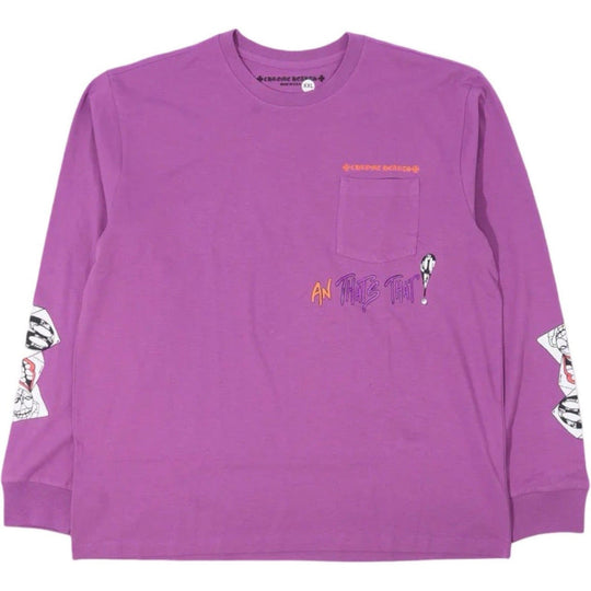Chrome Hearts Matty Boy I Want More Not Less L/S Tee Purple