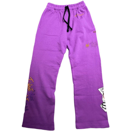 Chrome Hearts Matty Boy I Want More Not Less Sweatpants Purple