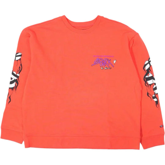 Chrome Hearts Matty Boy Sadistic Lipstick Crewneck Red