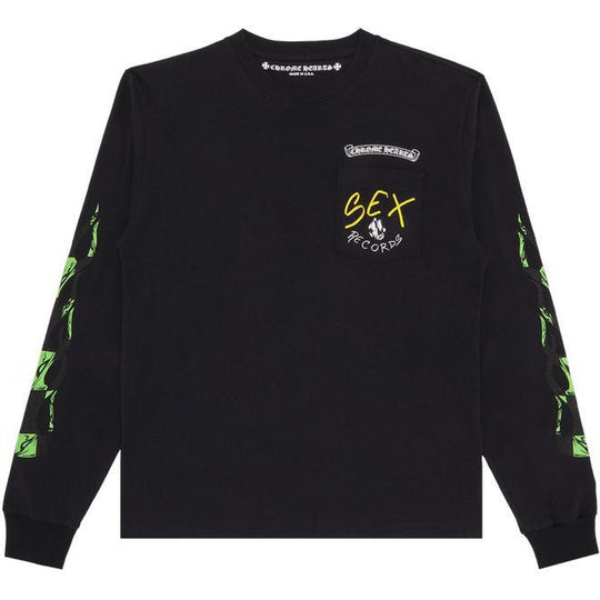 Chrome Hearts Matty Boy Sex Records Flame Long Sleeve Black