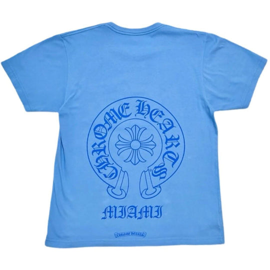 Chrome Hearts Miami Exclusive Horseshoe T-Shirt Blue