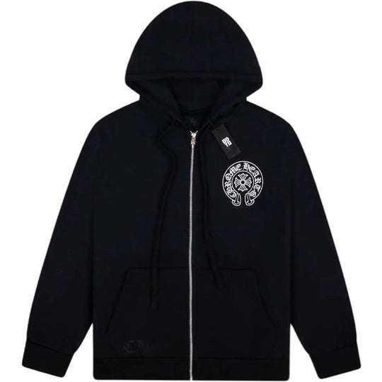 Chrome Hearts Miami Exclusive Zip Up Hoodie Black