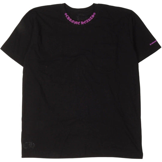 Chrome Hearts Neck Logo T-Shirt Black/Purple