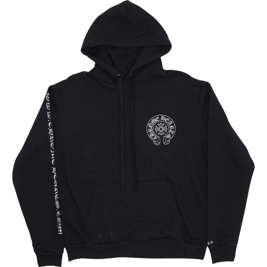 Chrome Hearts Online Exclusive Horseshoe Logo Hoodie Black