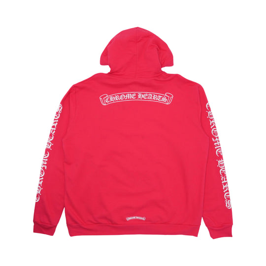 Chrome Hearts Scroll Online Exclusive Hoodie Red