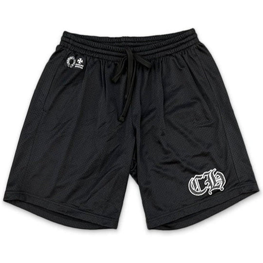 Chrome Hearts Sports Mesh Varsity Shorts Black