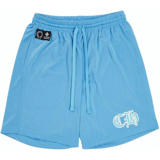 Chrome Hearts Sports Mesh Varsity Shorts Blue