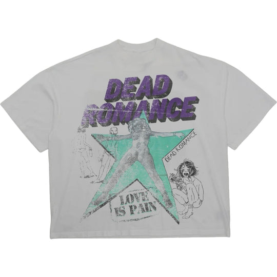 Dead Romance Love Is Pain Tee (White/Teal/Purple)