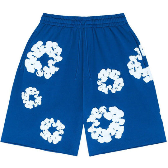 Denim Tears The Cotton Wreath Shorts Royal Blue