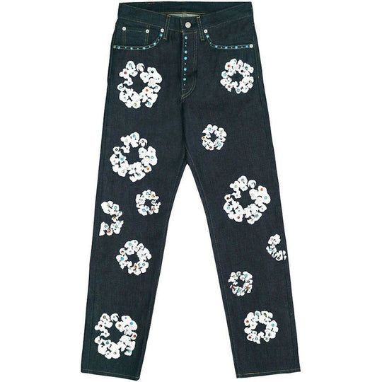 Denim Tears x Levi's 501 Cotton Rhinestone Wreath Jeans Raw