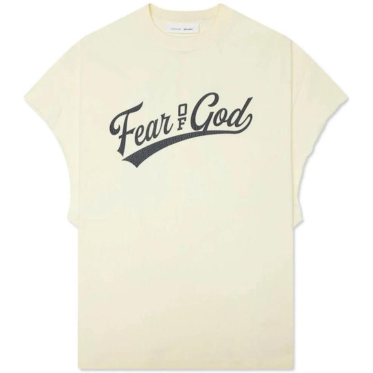 Fear of God Essentials Cut Off 90's T-Shirt Chalk