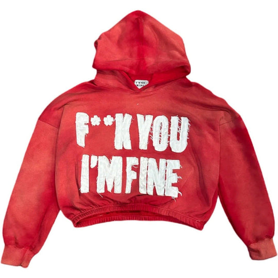Fine Britches F**k U Hoodie Candy Cane
