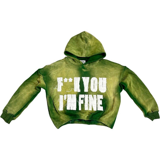 Fine Britches F**k U Hoodie Olive