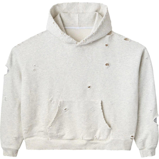 GV Gallery Distressed Thermal Hoodie Cream