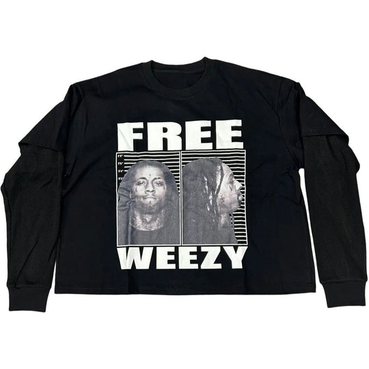 GV Gallery Free Weezy Long Sleeve Tee Black