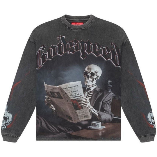 Godspeed Black Monday L/S T-Shirt Grey Wash