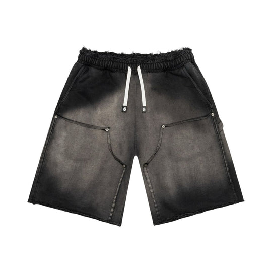 Godspeed Carpenter Distressed Shorts Black Sun Fade